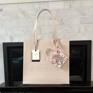 Ted Baker Cream Tote with Floral Pouch
